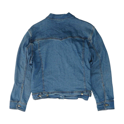 ASOLAS Blue Plus Size Solid Denim Jacket – Image 2