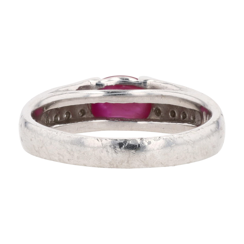 1 5/8 ctw Platinum Ruby Band
