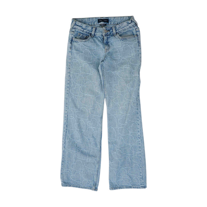 Blue Hearts Wide Leg Jeans