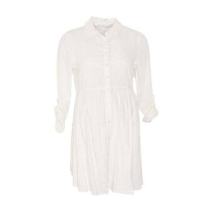 White Maternity Button Down