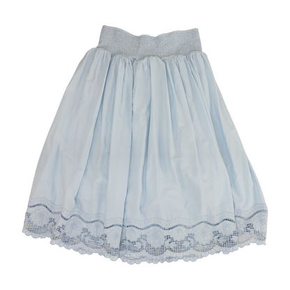 Blue Plus Midi Skirt