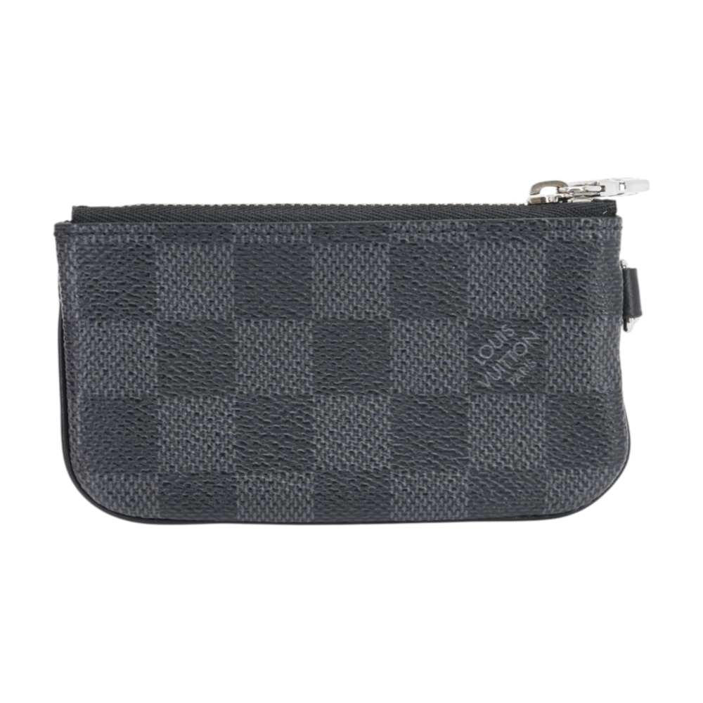 Damier Graphite Clip on Coin Pouch