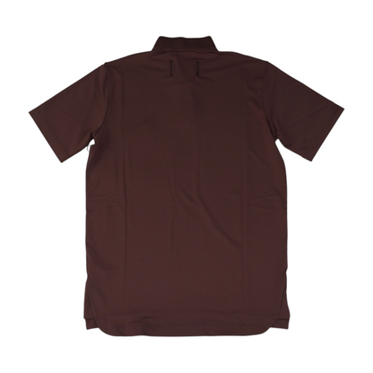 Maroon Solid Short Sleeve Polo