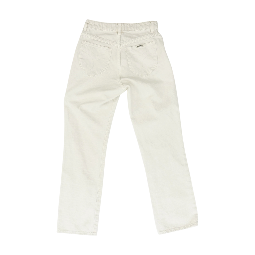 Beige Straight Jeans