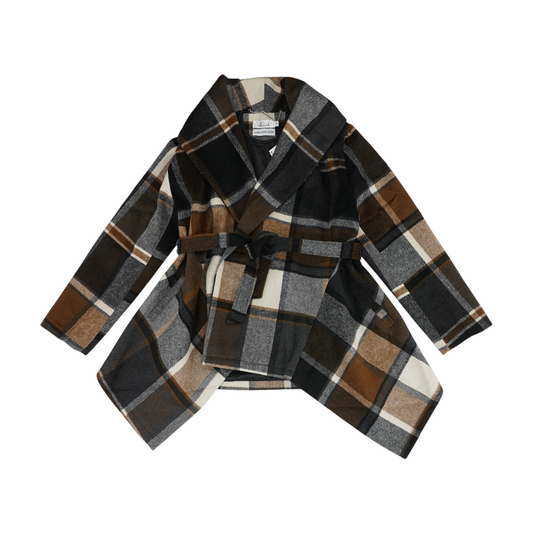 Multi Plaid Coat