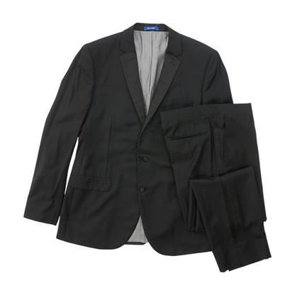 Black Long Solid Suit