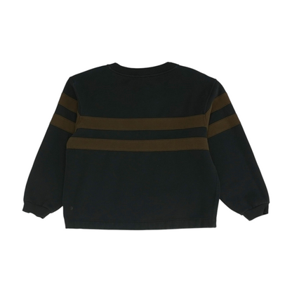 Black Striped Sweatshirt Pullover