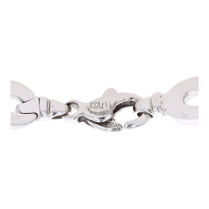 14K White Gold Chain Bracelet