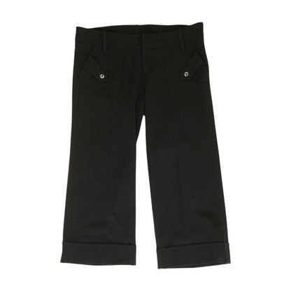 Black Solid Pants