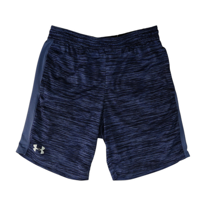 Navy Striped Active Shorts