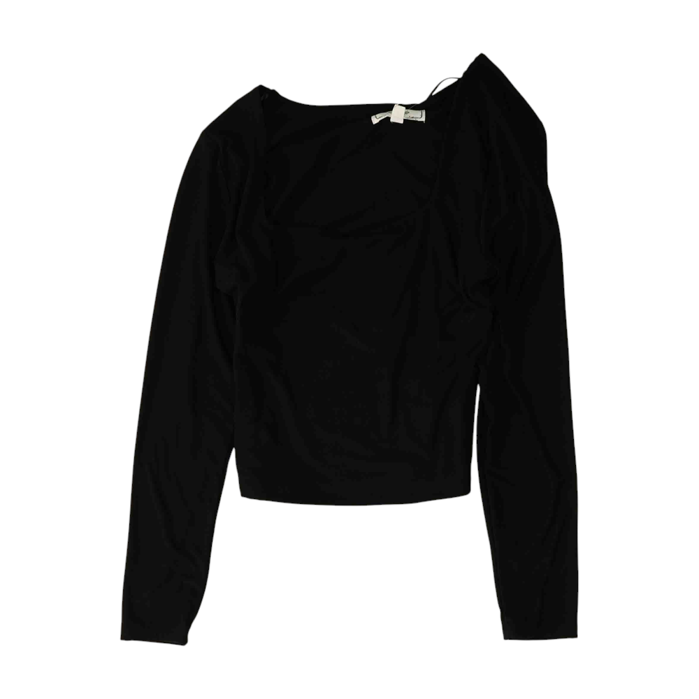 Black Cropped Blouse