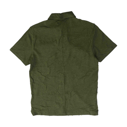 Green Solid Short Sleeve Polo