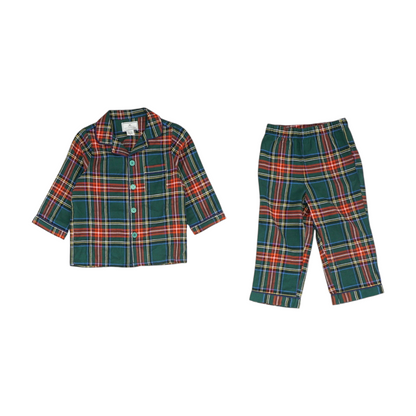 Green Plaid Pajama Set