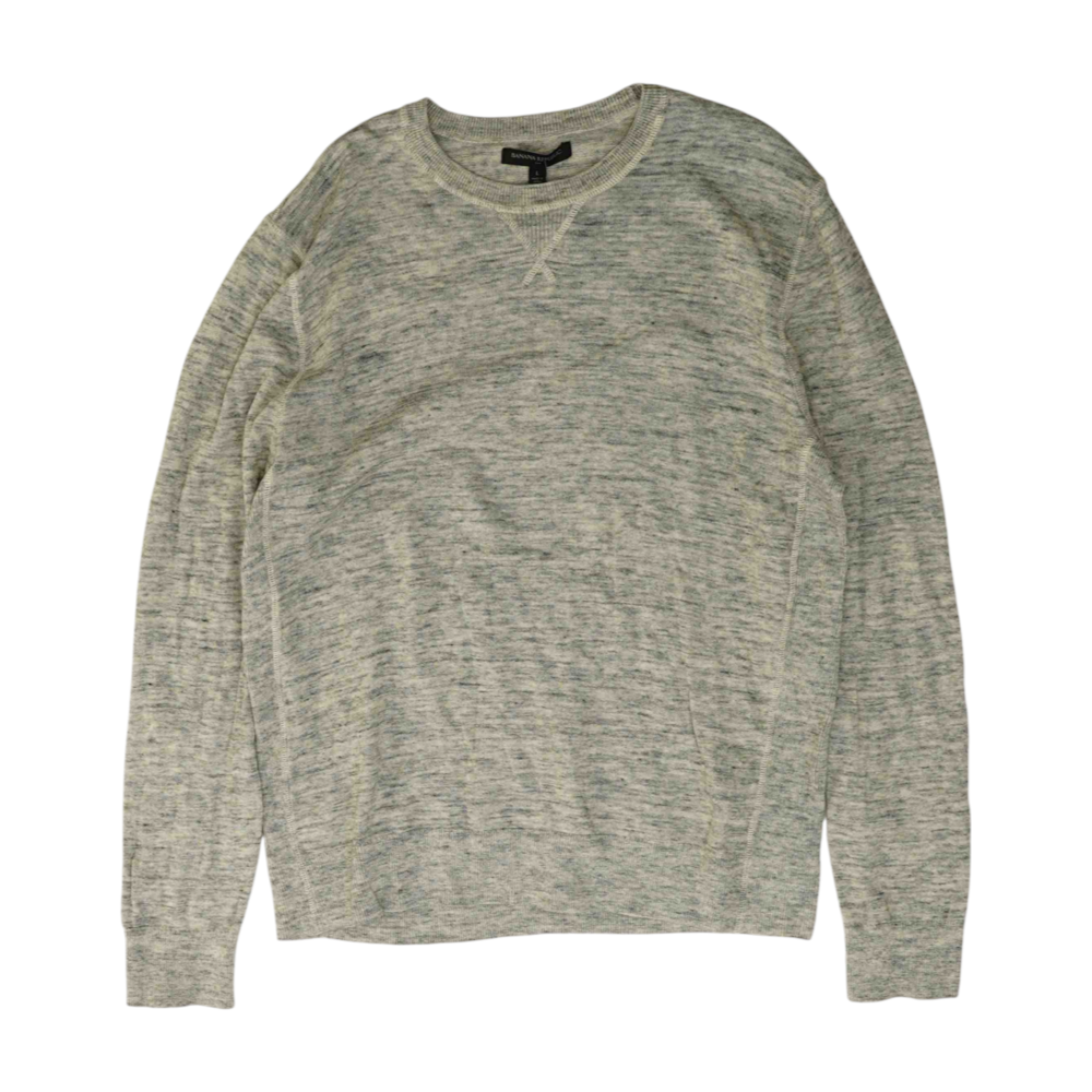 Gray Solid Pullover Sweater