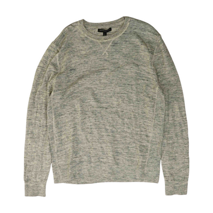 Gray Solid Pullover Sweater