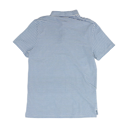 White Striped Short Sleeve Polo