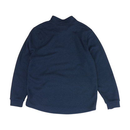 Navy Solid 1/4 Zip Pullover