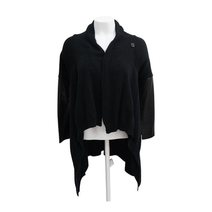 Black Solid Cardigan Sweater