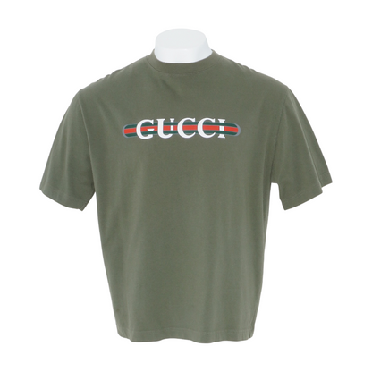 Olive Logo Heavy Cotton T-Shirt