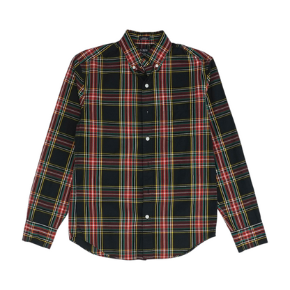 Red Plaid Long Sleeve Button Down