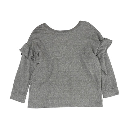 Gray Solid Knit Top