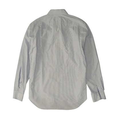 White Polka Dot Long Sleeve Button Down