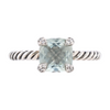 2 3/8 ctw Sterling Silver Prasiolite Fashion Ring