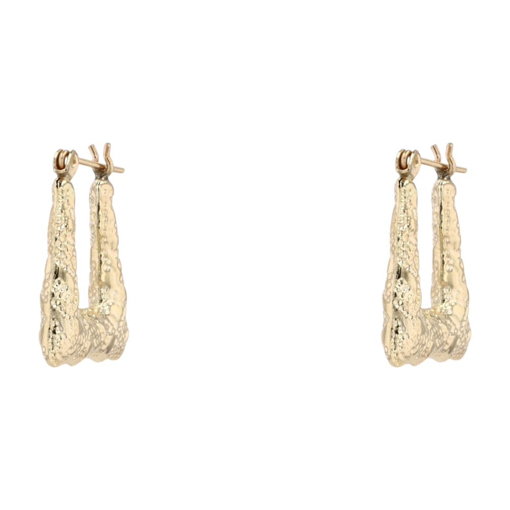 14K Yellow Gold Hoop Earrings