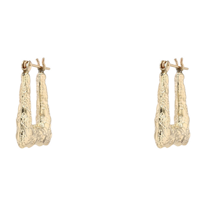 14K Yellow Gold Hoop Earrings