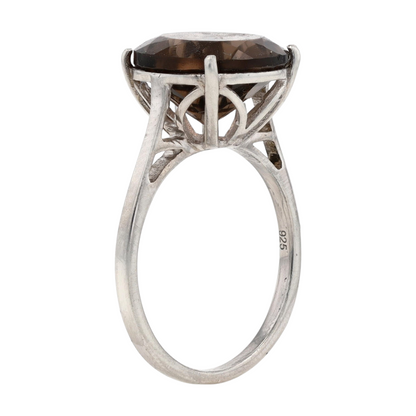 5 3/4 ctw Sterling Silver Quartz Fashion Ring