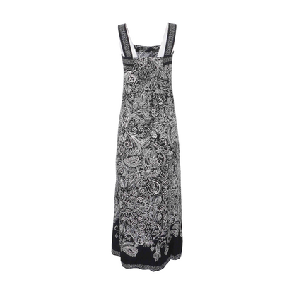 Black Paisley Maxi Dress