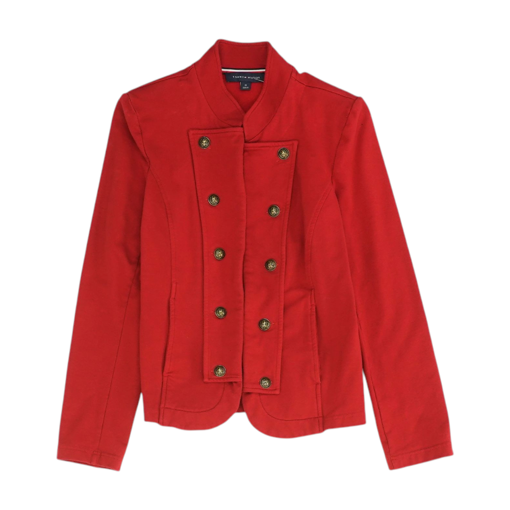 Red Solid Blazer