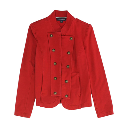 Red Solid Blazer