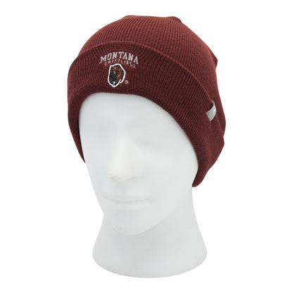 Burgundy Montana Grizzlies Beanie