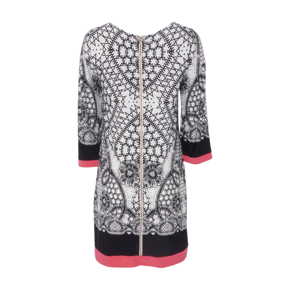 White Abstract Mini Dress
