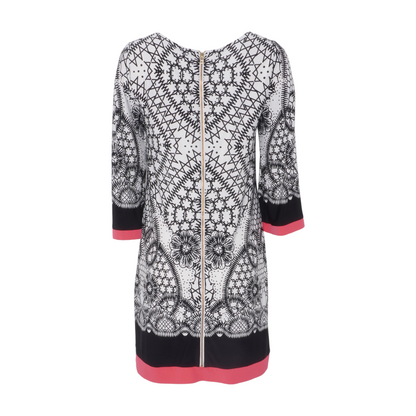 White Abstract Mini Dress