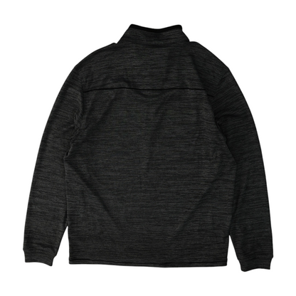 Gray Solid 1/4 Zip Pullover