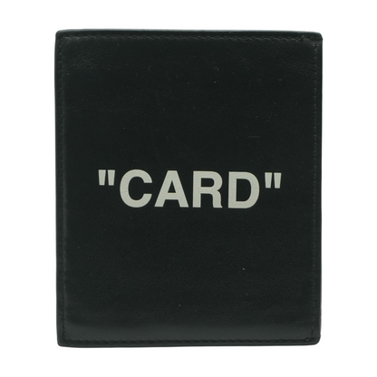 Black Bold Quote Card Holder