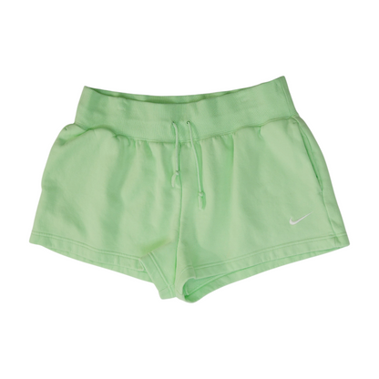 Green Solid Active Shorts