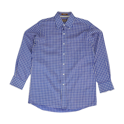 Blue Check Long Sleeve Button Down
