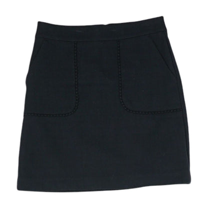 Black Solid Mini Skirt