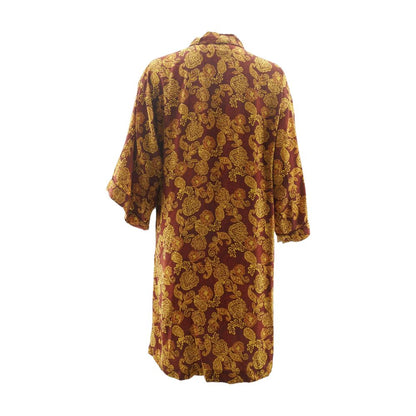 Maroon Paisley Robe