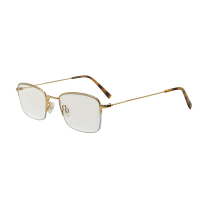 Gold Armando M Square Prescription Eyewear