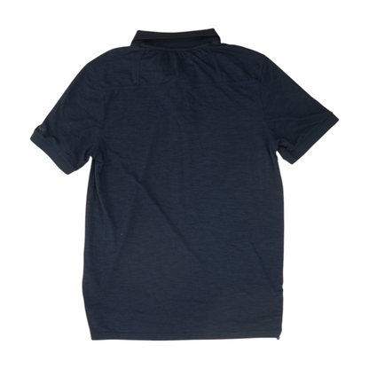 Navy Solid Short Sleeve Polo