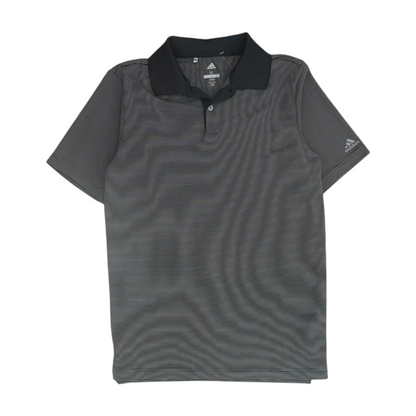 Black Striped Short Sleeve Polo