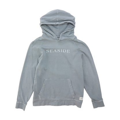 Gray Solid Hoodie Pullover