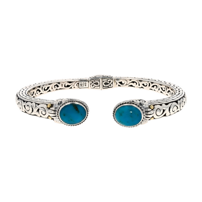 Sterling Silver Turquoise Bangle Bracelet