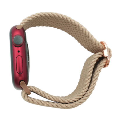 41mm Series 7 Red Smartwatch Brown Band S/M
