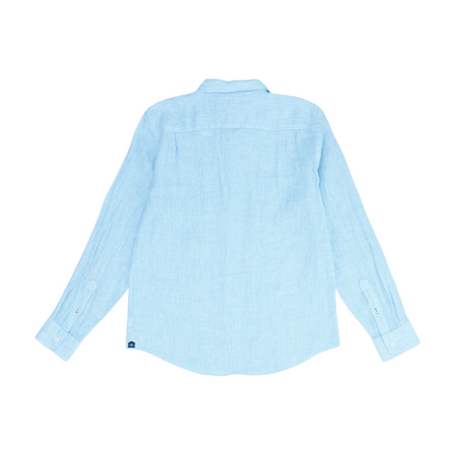 Blue Striped Long Sleeve Button Down