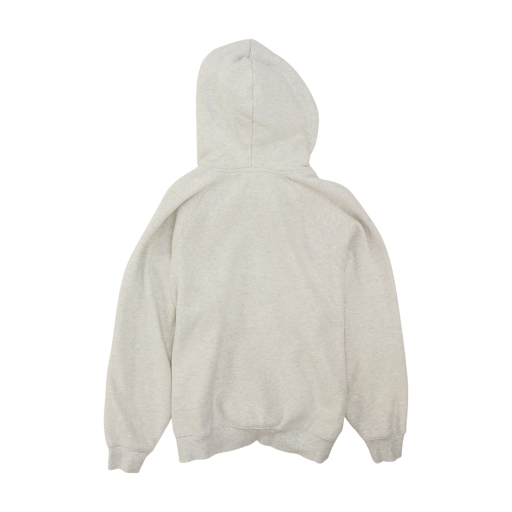 Gray Solid Hoodie Pullover